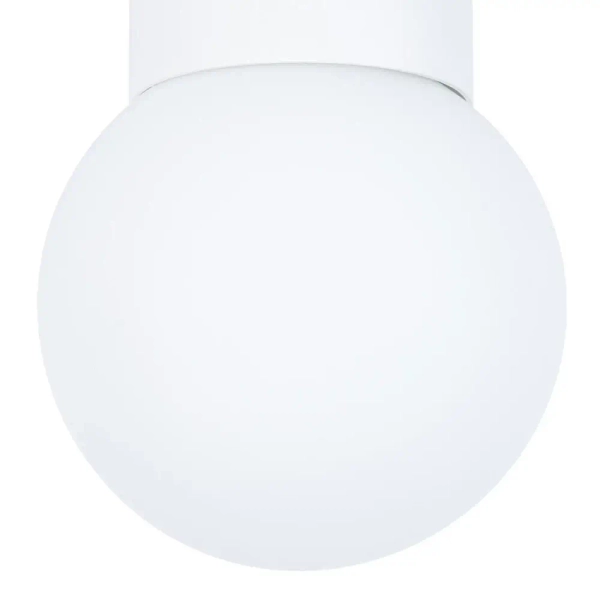 Plafon do jadalni szklany Hotel Mood 1 41313 okrągła kula biały