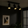 Potrójna natynkowa lampa Mica Spot ML2098 tubki do jadalni czarny