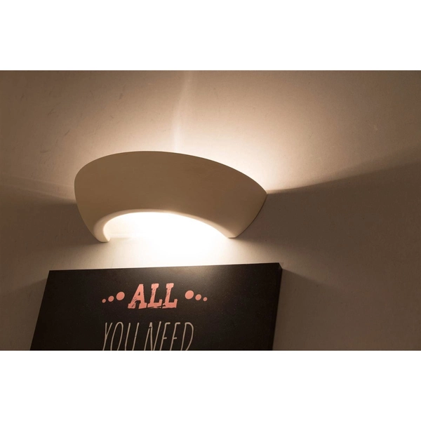 Ceramiczny kinkiet SL.0160 salonowa lampa ścienna biała