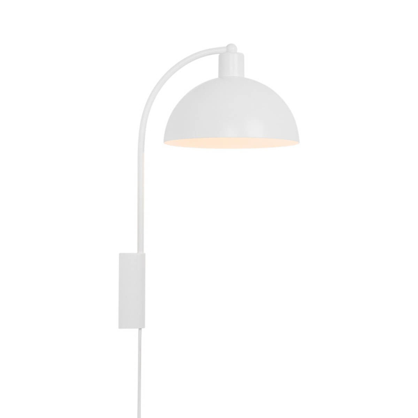 Szklana lampa ścienna Ellen 2213721001 do sypialni biały