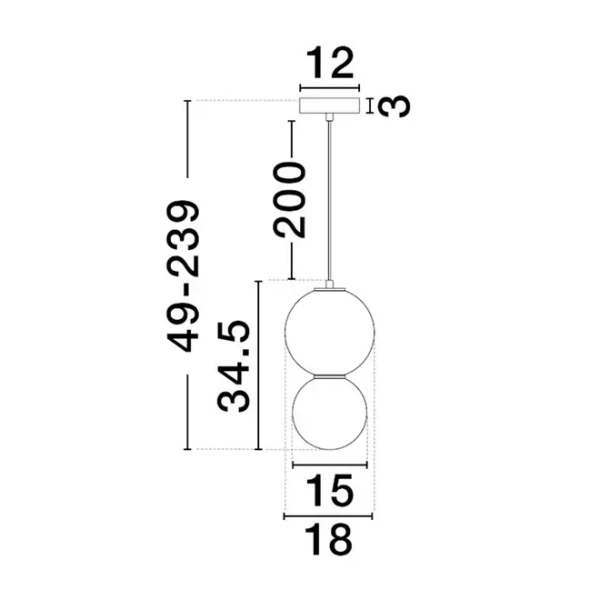 Porcelanowa lampa wisząca kula JORELIA LE45253 LED 6W 3000K zielona biała