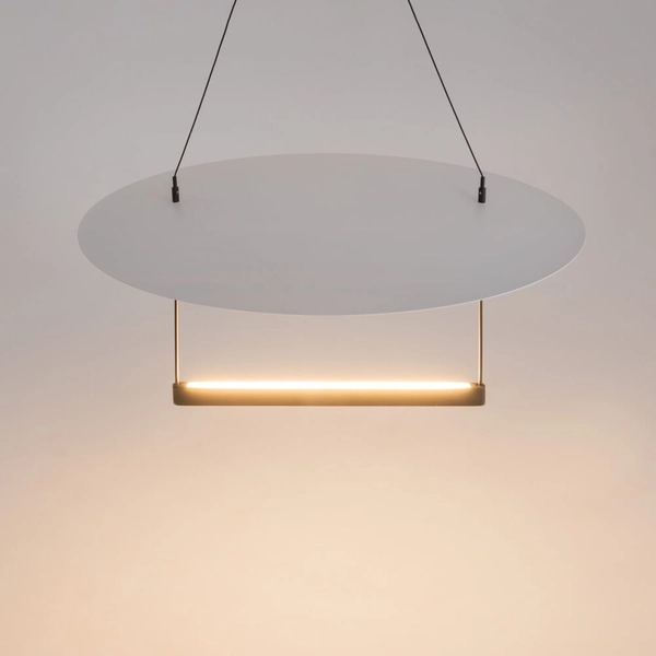 Okrągła lampa wisząca Ambience MOD280PL-L30B3K LED 30W 3000K czarny biały