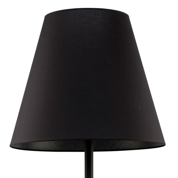 Podłogowa lampa do sypialni Moss 9736 Nowodvorski abażurowa czarna