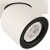 Spot LAMPA sufitowa NUORA SPL-2855-1B-WH Italux metalowa OPRAWA regulowany reflektorek plafon biały czarny