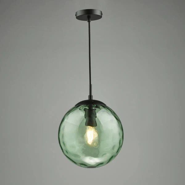 Salonowa lampa wisząca Ripple SP72-RIP8824 kula zielony czarny