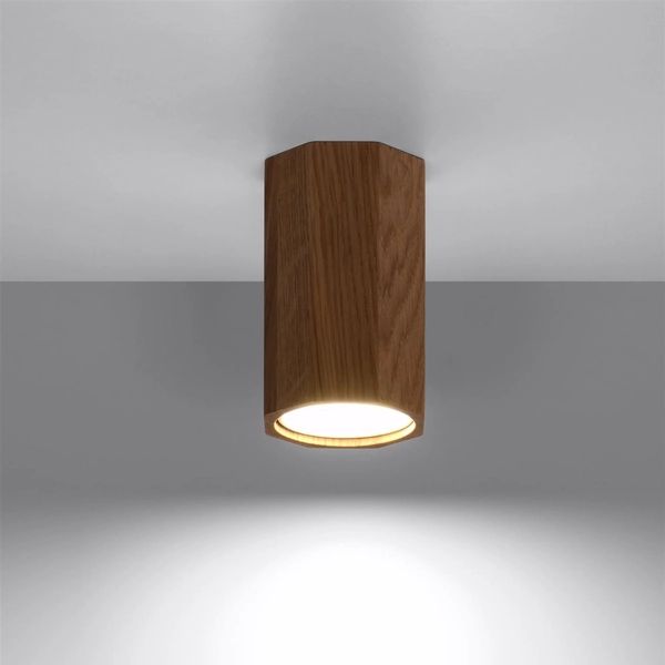 Drewniana lampa sufitowa SL.1033 ekologiczna do jadalni