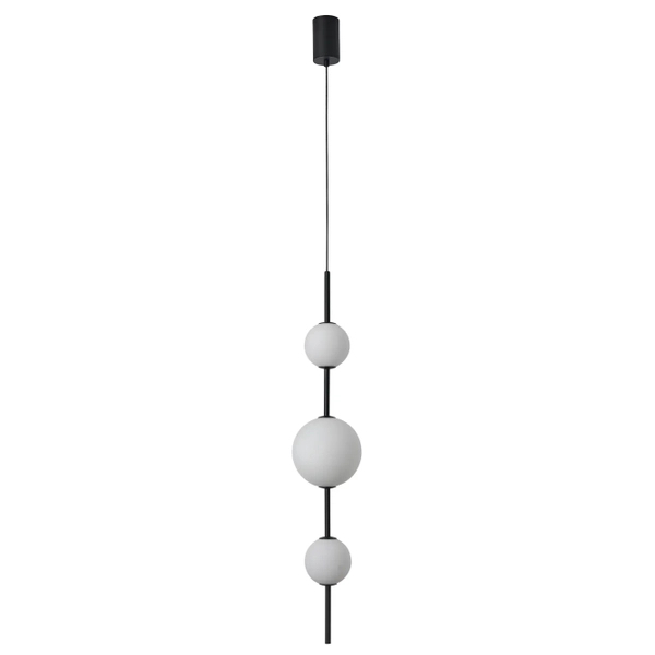 Łazienkowa lampa wisząca Bolti PL0109-3 Yaskr kule IP44 biała czarna