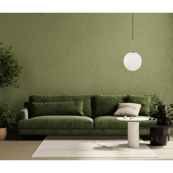 Wisząca lampa kulista Deore PND-5578-1M-BRO szklana kula ball brąz antyczny