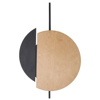 Naścienna lampa Sunset Natural C 10578 Nowodvorski sun drewniana