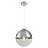 LAMPA wisząca VARUS 15853 Globo OPRAWA kula ball szklana chrom przezroczysta