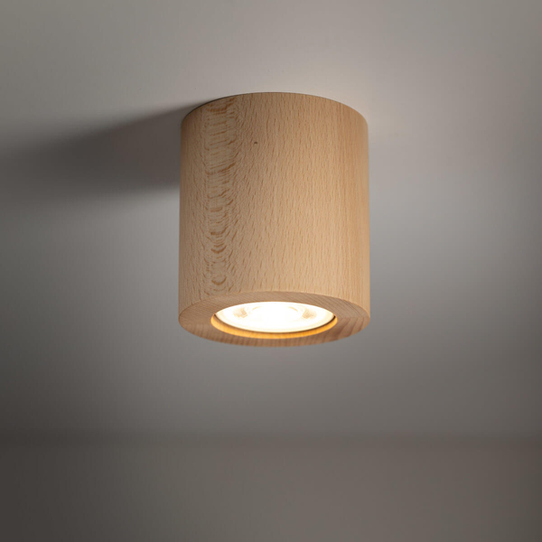 Sufitowa lampa do jadalni Eve 10121 tuba sopel punktowa drewniana