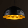 Kopułowa lampa wisząca Hemisphere 10702 do kuchni metalowa czarna złota