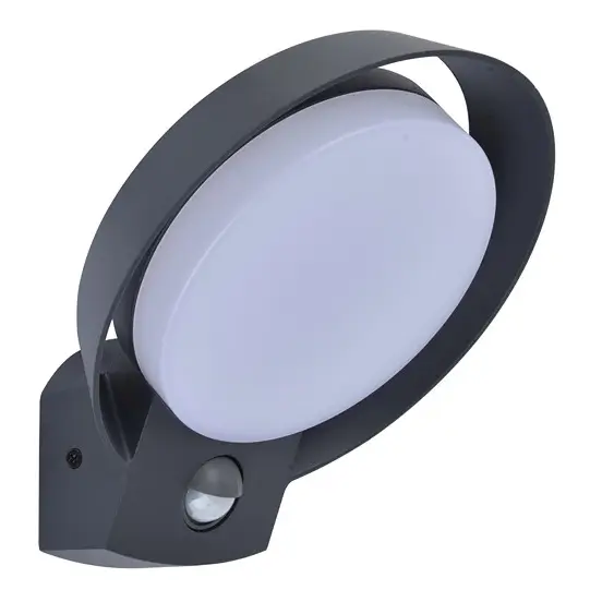 Elewacyjna lampa ścienna Polo LED 16W 3000K okrągła IP54 grafitowa