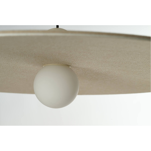 Filcowa lampa wisząca FREYA AZ5907 Azzardo LED 7W 3000K okrąg kula beżowy
