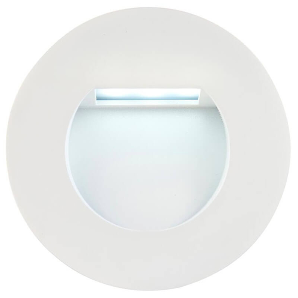 Ramka okrągła do lampy schodowej Albus 103853 biała