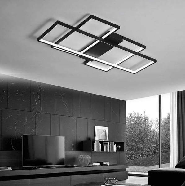 Lampa sufitowa ze zmienną barwą 544 Domeno LED 123W CCT z pilotem czarna