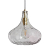 Szklana lampa wisząca Pico ABR-LWS Abruzzo nad stół złoty przezroczysty