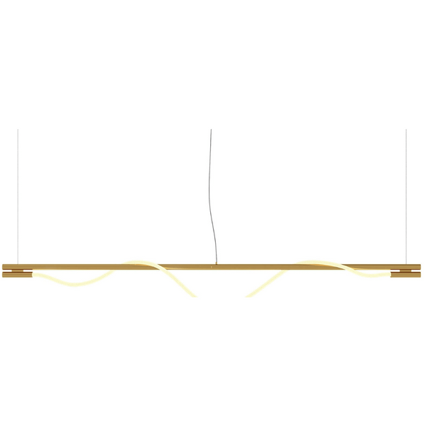Lampa wisząca Rosa MOD166PL-L20G3K LED 21W 3000K podłużna złota