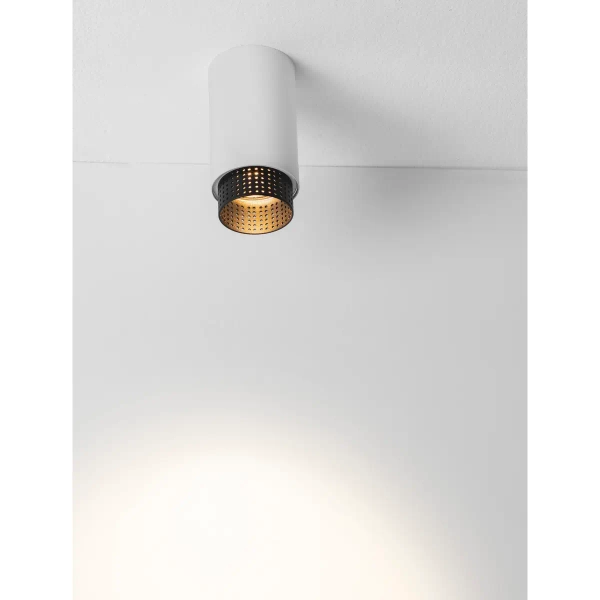 Sufitowa lampa tuba TORVILA LE45620 do salonu czarny biały