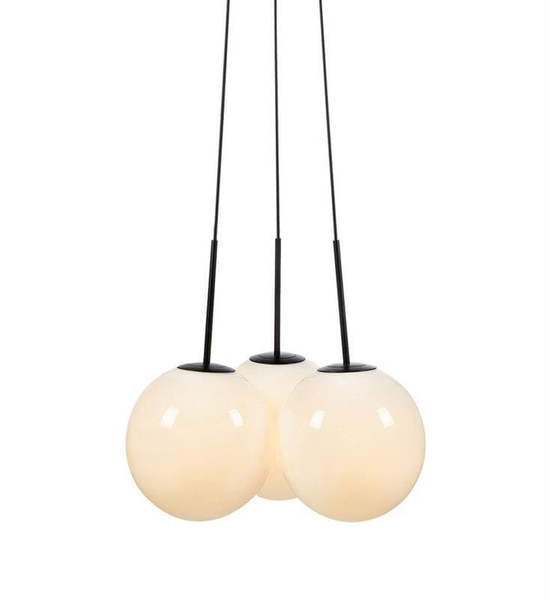 Wisząca lampa salonowa Dione 108418 balls zwis czarny biały