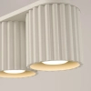 Sufitowa lampa podwójna AURA SL.1790 tubki ryflowane beżowe