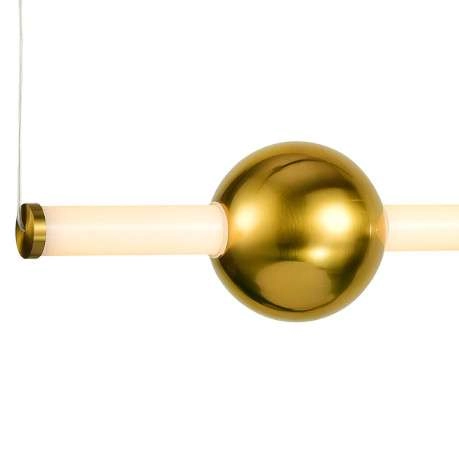 LAMPA wisząca HALLING PND-16357-CB-1 Italux loftowa OPRAWA zwis LED 13,3W 3000K tuba miedziana biała