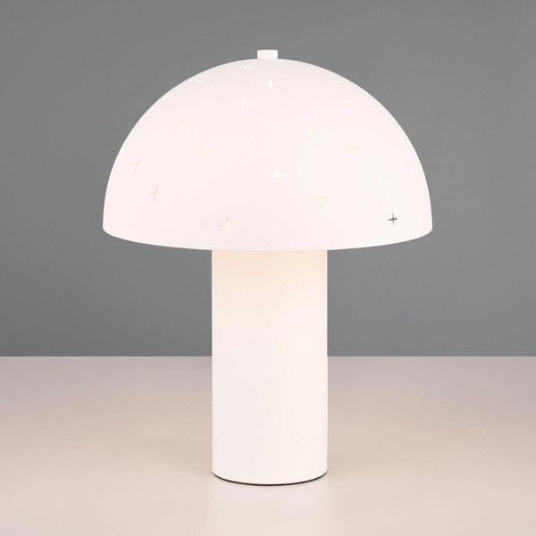 Lampka nocna grzybek Seta R51361031 efekt gwiazd biała