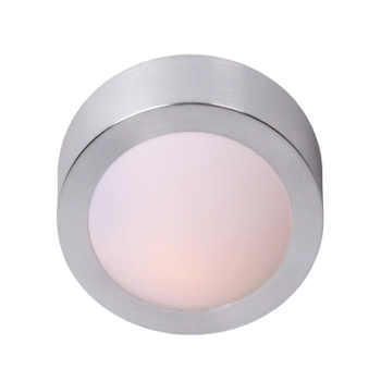Metalowa lampa sufitowa Fresh 79158/01/12 Lucide do łazienki IP44 srebrna