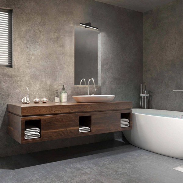 Kinkiet ścienny nad lustro Nevada LP-778/1W M BK Light Prestige LED 12W 4000K IP44 czarny