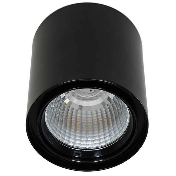 Downlight LAMPA sufitowa LUNA WG-706R/BK-WW/70 Italux metalowa OPRAWA spot LED 40W 3000K tuba czarna