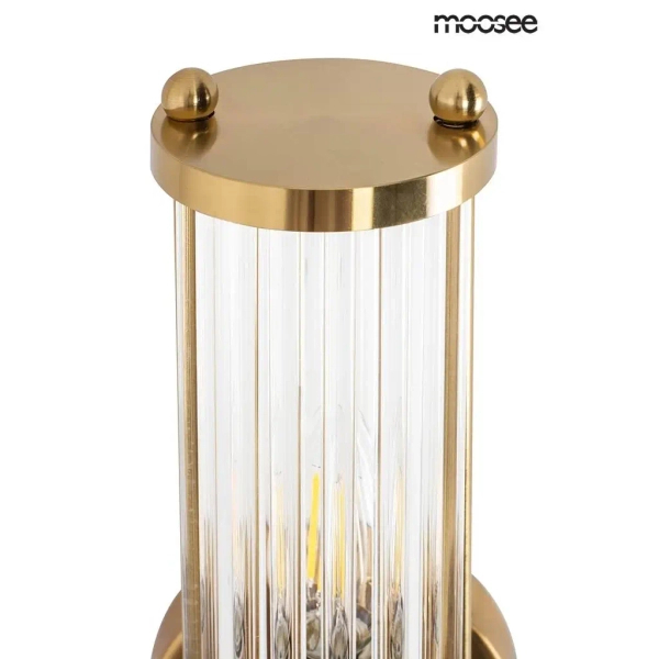 Kinkiet kryształowy Pilar MSE010400192 crystal złoty