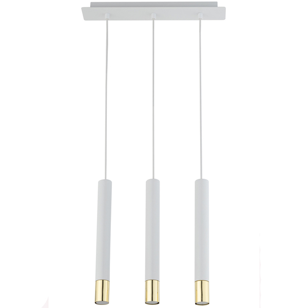 Wisząca lampa pokojowa Sopel Grand 33388 listwa do holu biała złota