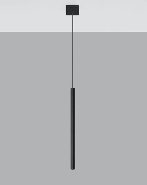 LAMPA wisząca SL.0469 metalowa OPRAWA zwis sopel tuba czarna