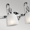 Szklana lampa ścienna Cora KL-CORA4-BATH Kichler do łazienki IP44 chrom biała