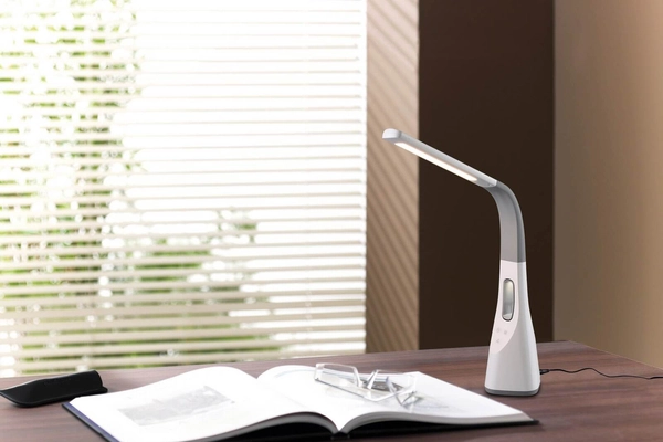 Biurkowa lampa dotykowa Vento R50381101 RL Light LED 5W 3000-5000K biała szara