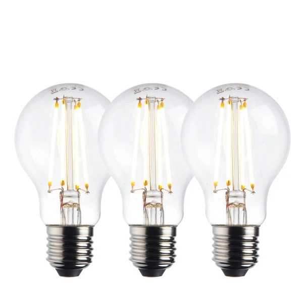 Klasyczne żarówki GLS E27 112815 LED 8W 2700K ściemnialne przezroczyste