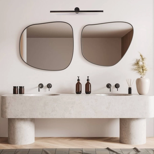 Naścienna lampa RAFAEL LE44422 LED 17W 3000K IP54 listwa czarna