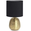 Ceramiczna LAMPA stołowa OSCAR 107068 Markslojd abażurowa LAMPKA stojąca złota czarna