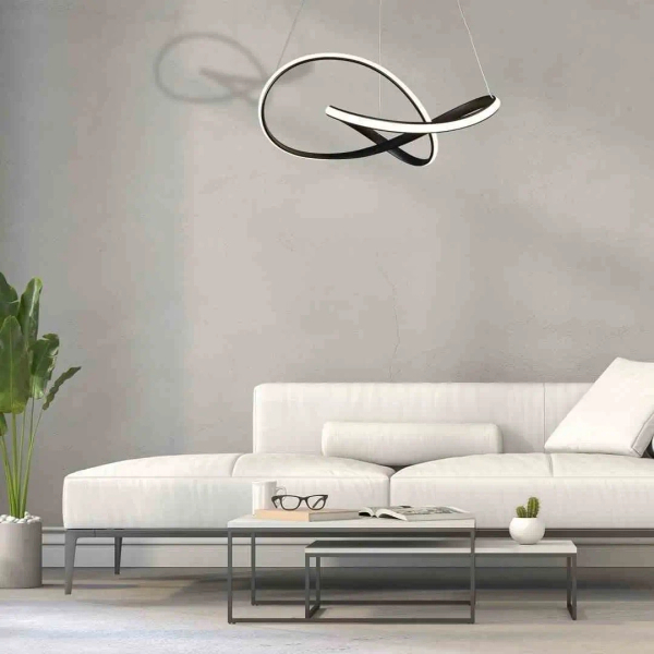 Geometryczna lampa wisząca CAPPIO ML6771 LED 36W 4000K czarny