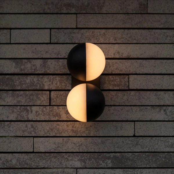 Podwójna lampa zewnętrzna LOOMA 5138003118 LED 7,8W 3000K IP54 biała szara