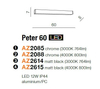 Ścienna lampa łazienkowa Peter LED 12W 4000K metalowa chrom