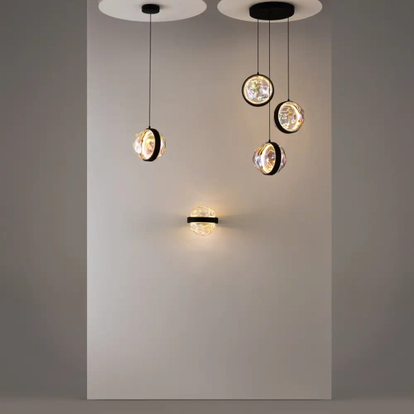 Kulisty kinkiet ścienny Misterio MOD379WL-L6B2.7K LED 6W 2700K kula czarny
