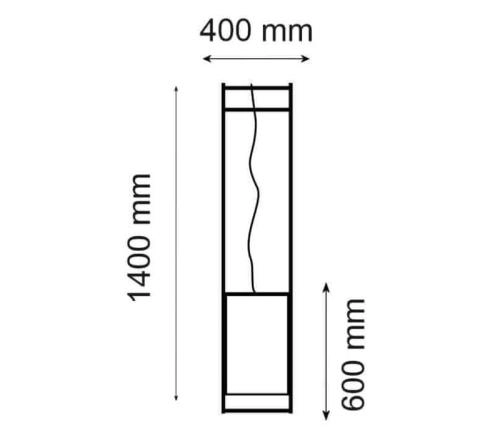 Wisząca lampa Paa 9552 Shilo druciana tuba miedziana czarna