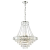 Regulowany żyrandol Osborne OSB1238-EH Dar Lighting rokoko do salonu kryształy srebrna