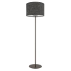 Podłogowa lampa do salonu AMARELA 11663 z tkaniny brązowa