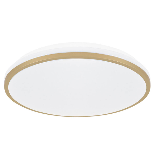 Metalowy plafon Linus 4347 Ideus LED 18W 4000K do jadalni złoty biały