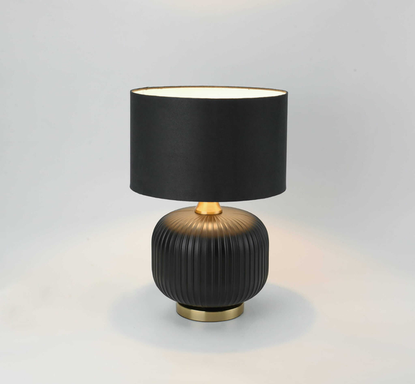 Nocna lampa stojąca Tamiza LP-1515/1T small czarna złota