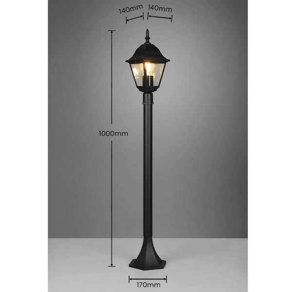 Stojąca lampa zewnętrzna Livenza 405760132 IP44 latarnia czarny