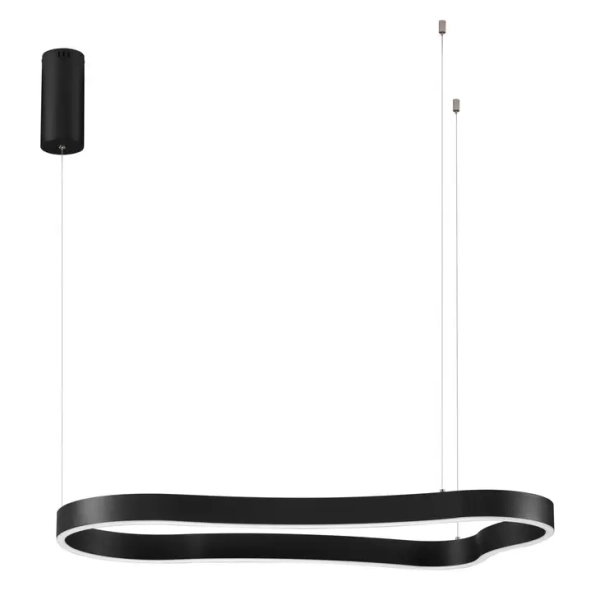 Ringowa wisząca lampa VELBANO LE45415 LED 52W 3000K czarna