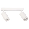 Dwupunktowa lampa sufitowa Pipe Ring Spot ML2070 na belce biały